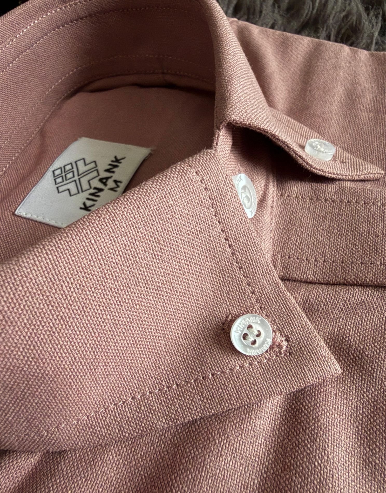 Premium Oxford Cotton Shirts for Men Pink– Kinank - Image 3