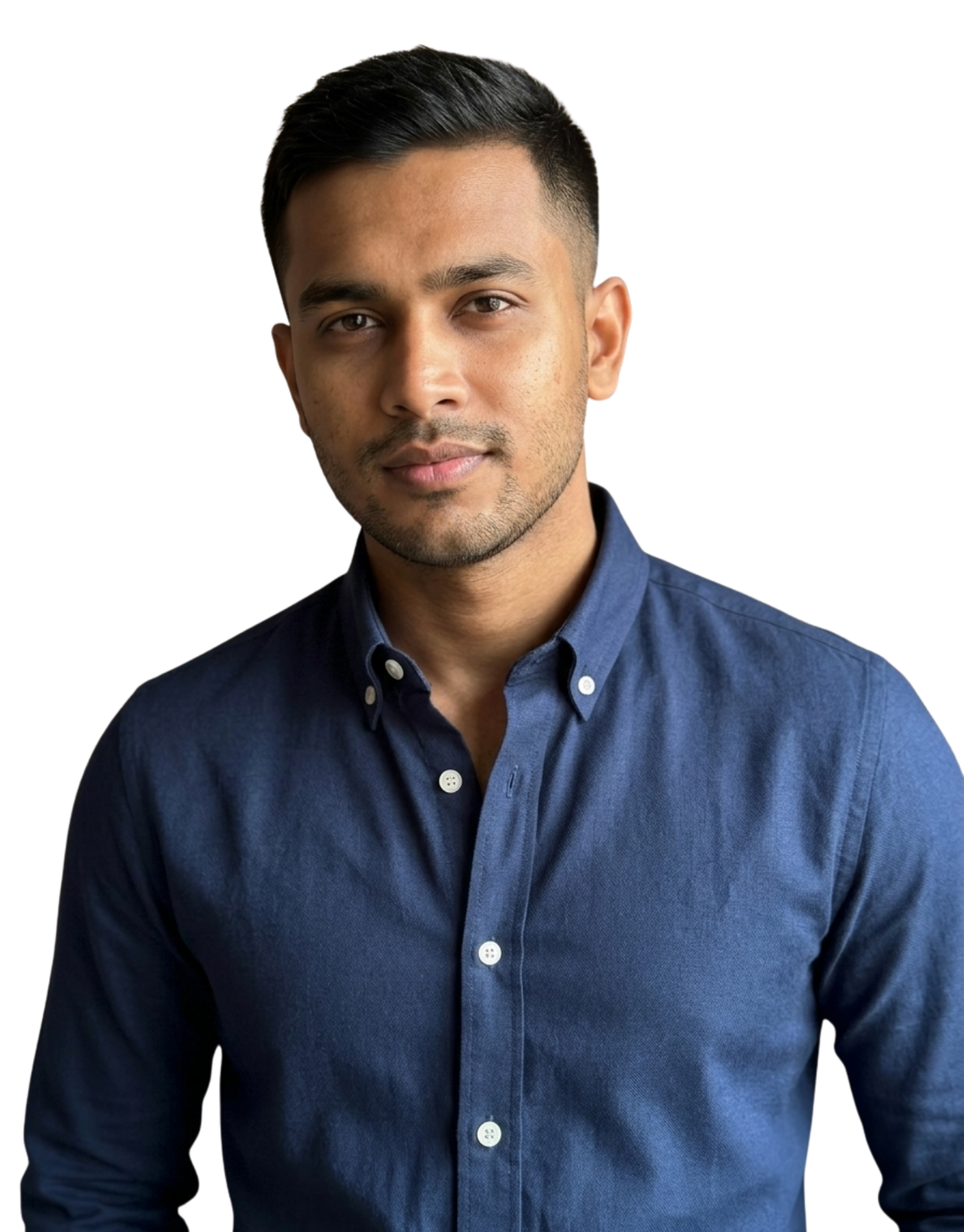 Premium Oxford Cotton Shirts for Men Deep Navy– Kinank