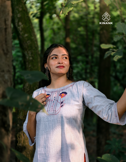 KINANK Shobha-Hand-Stitched Cotton kameez